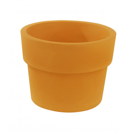 Pot Vaso diamètre 80 x hauteur 61 cm, simple paroi, Vondom orange