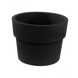 Pot Vaso diamètre 80 x hauteur 61 cm, simple paroi, Vondom noir