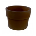 Lot de 2 Pots Vaso diamètre 50 x hauteur 38 cm, simple paroi, Vondom bronze