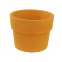 Lot de 2 Pots Vaso diamètre 50 x hauteur 38 cm, simple paroi, Vondom orange