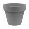 Pot Maceta diamètre 120 x hauteur 104 cm, simple paroi, Vondom gris argent