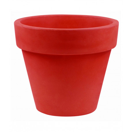 Pot Maceta diamètre 160 x hauteur 138 cm, simple paroi, Vondom rouge