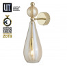 Lampe applique pendentif Smykke Ensemble Doré fumé, diamètre 12,5 cm, Ebb & Flow, accessoires dorés